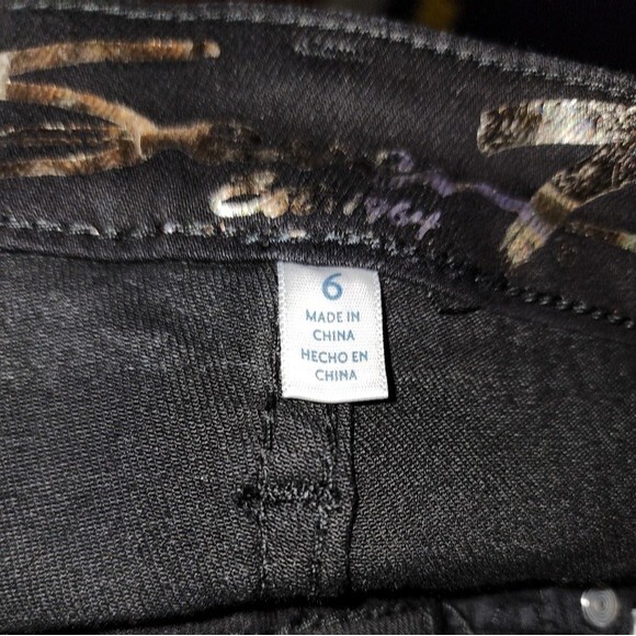 Seven7 Black Super Soft Stretch Rolled Cuff Sunset Bermuda Shorts Size 6 - Picture 7 of 11